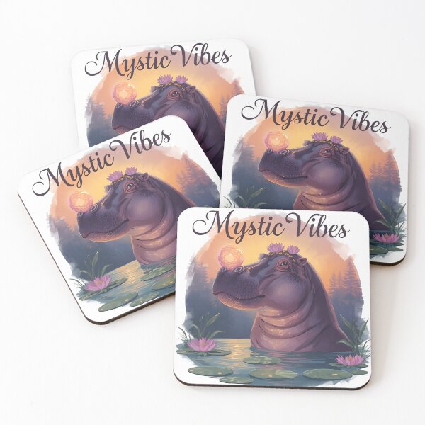 Item preview, "Mystic Vibes" Enchanted Hippo designed and sold by MemGraphicss.