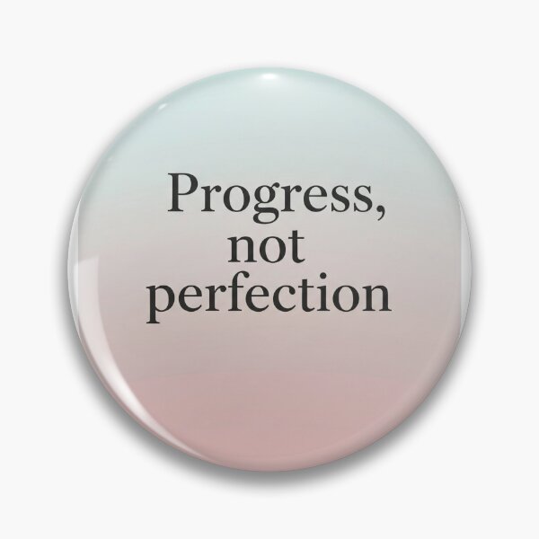 Item preview, Progress Not Perfection - Motivational Quote designed and sold by GabrielaNavas.