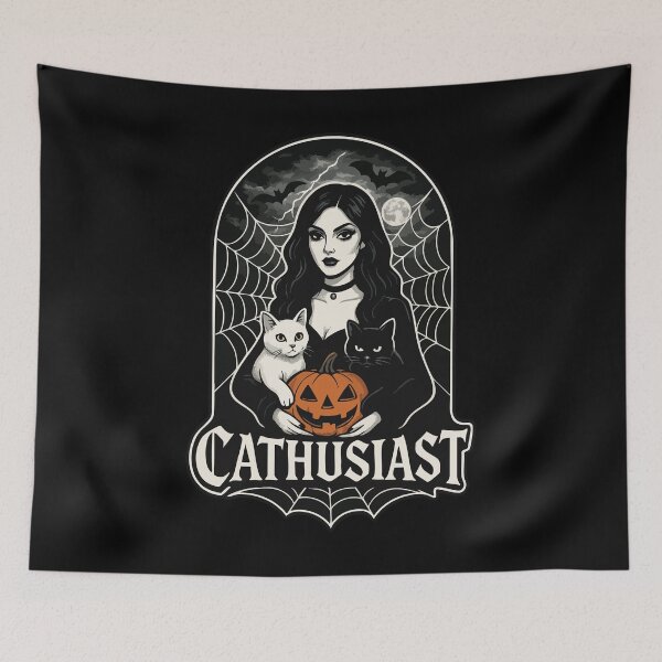 Item preview, Cathusiast Goth Cat designed and sold by TomFrontierArt.