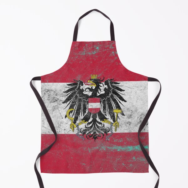 Item preview, Austria Flag with Eagle – Metal Texture – Historical Coat of Arms Design designed and sold by RoyalMerchantShop.