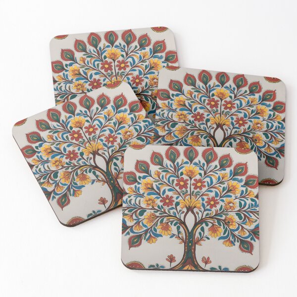 Item preview,  Traditional Madhubani Tree of Life Folk Art Print designed and sold by Haus Of K.