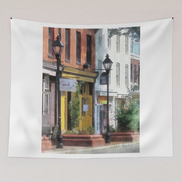 Item preview, Baltimore MD - Quaint Fells Point Shreet designed and sold by Susan Savad.