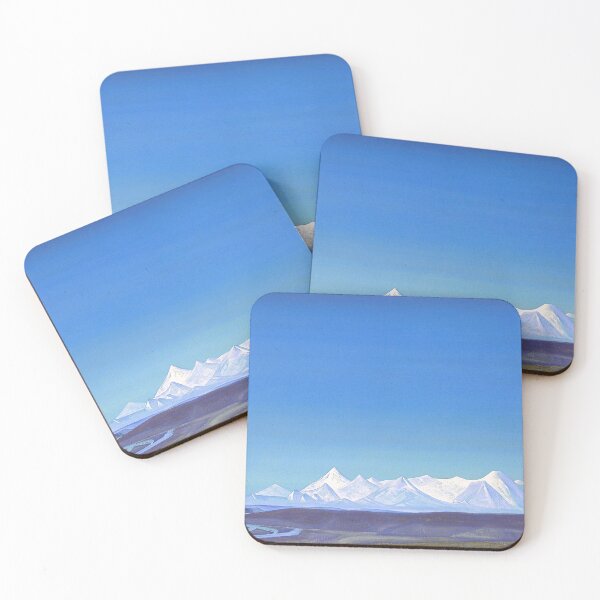 Item preview, Shambhala, The Greatest and Holiest of Tangla alpine snow-covered mountains landscape painting print by Nicholas Roerich designed and sold by Jéanpaul  Ferro.