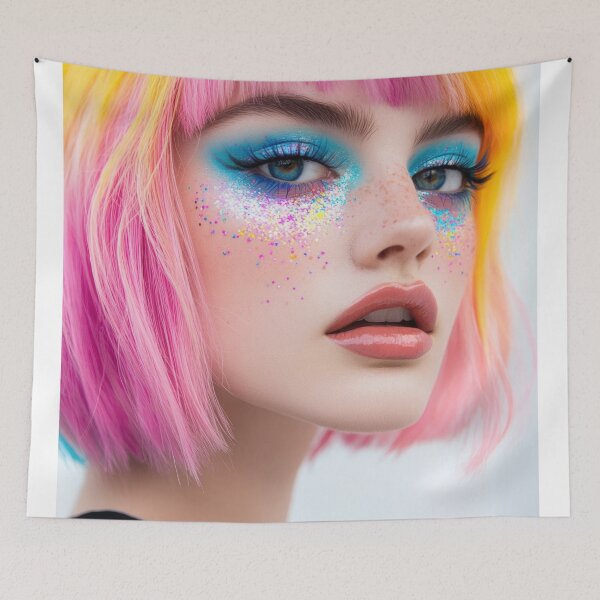 Item preview, Vibrant hair and makeup designed and sold by anytka.