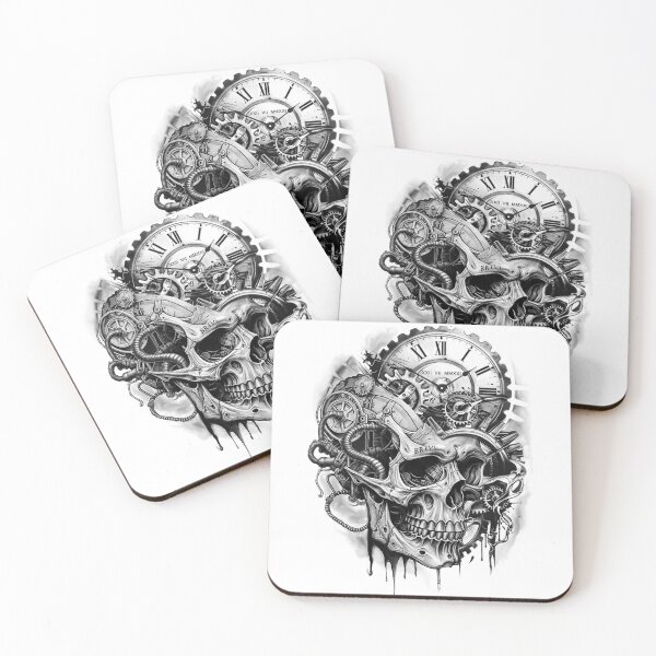 Item preview, Skull Clock T-Shirt Design designed and sold by Native4Art.