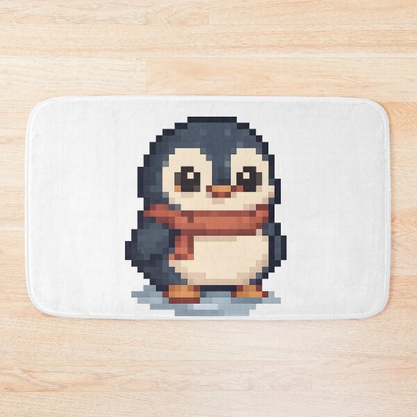 Item preview,  Charming Pixel Art Penguin with Scarf designed and sold by dionisoldschool .