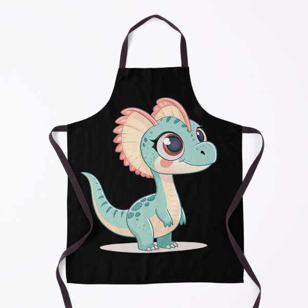 Item preview, Chibi Dilophosaurus Cute Dinosaur – Pastel Cartoon Dino Sticker for Kids & Dino Lovers designed and sold by VividOrganica.