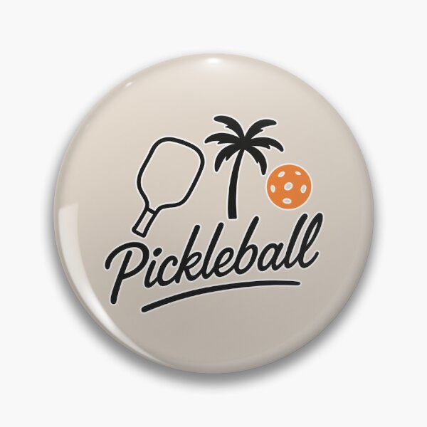 Item preview, Pickleball Paddle Palm Tree Ball Design designed and sold by Graphics4X.