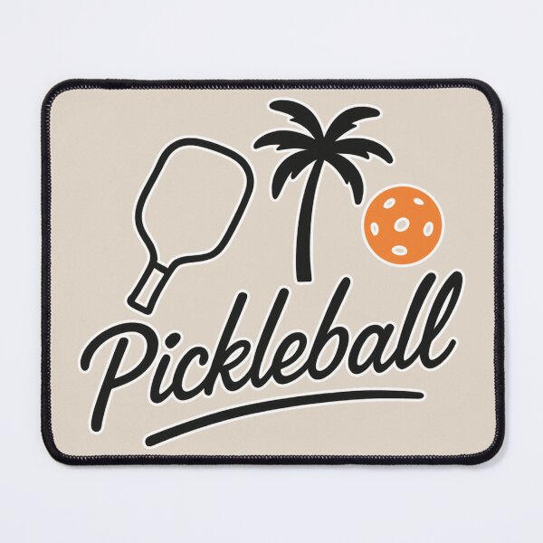 Item preview, Pickleball Paddle Palm Tree Ball Design designed and sold by Graphics4X.