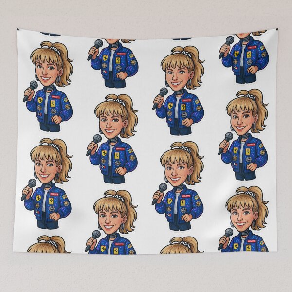 Item preview, Debbie Gibson Bobblehead Die-Cut Sticker designed and sold by CleverCulture.