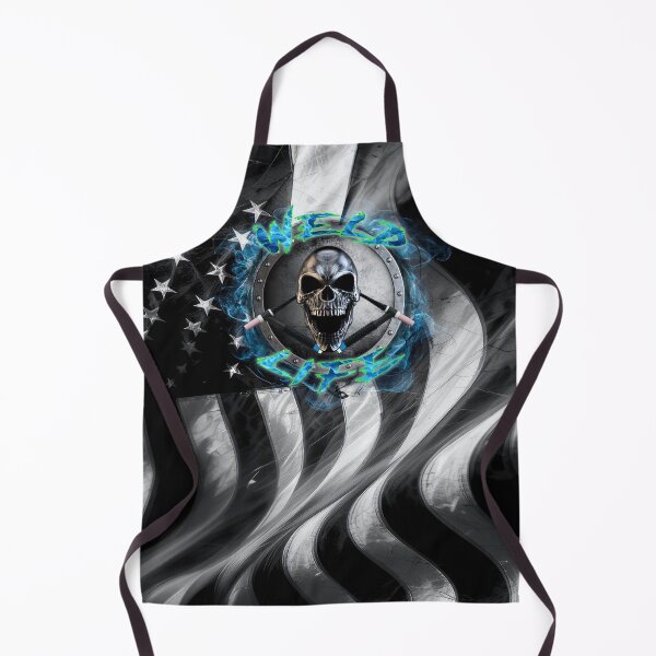 Item preview, Weld Life Skull – Welding Torch Skull with American Flag Design designed and sold by artistwill.
