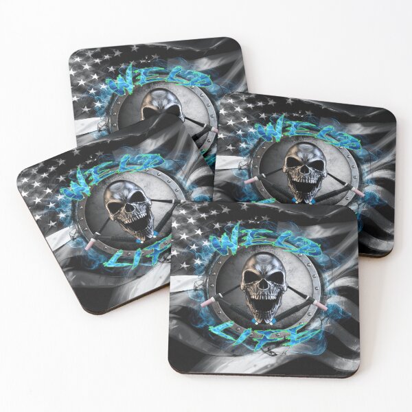 Item preview, Weld Life Skull – Welding Torch Skull with American Flag Design designed and sold by artistwill.