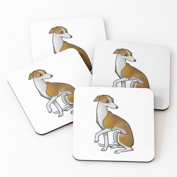 Item preview, Dog - Italian Greyhounds - Sable and White designed and sold by Jennifer Stolzer.