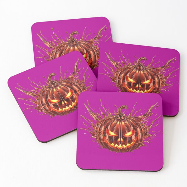 Item preview, Splash Liquid Metal Halloween Festive Jack-o'-Lantern designed and sold by LANCEWISEMEDIA.