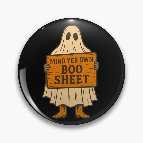 Item preview, Mind Yer Own Boo Sheet- Western Ghose designed and sold by StevieSerna.