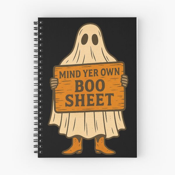 Item preview, Mind Yer Own Boo Sheet- Western Ghose designed and sold by StevieSerna.