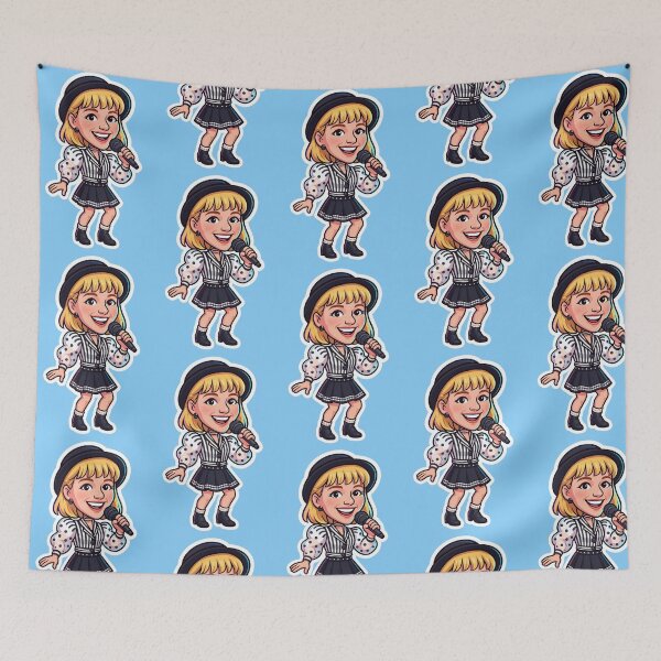 Item preview, Debbie Gibson Bobblehead Die-Cut Sticker designed and sold by CleverCulture.