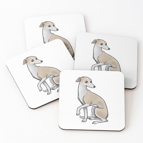 Item preview, Dog - Italian Greyhounds - Fawn and White designed and sold by Jennifer Stolzer.