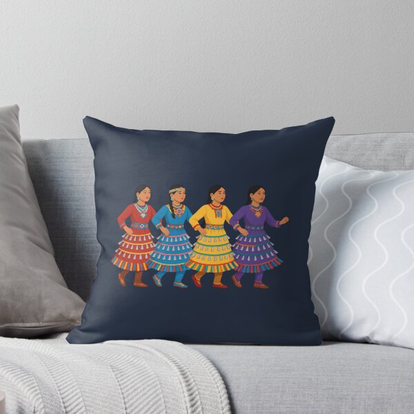 Item preview, Four Jingle Dress Dancers – Native American Powwow Regalia Art #2 designed and sold by SalahBlt.