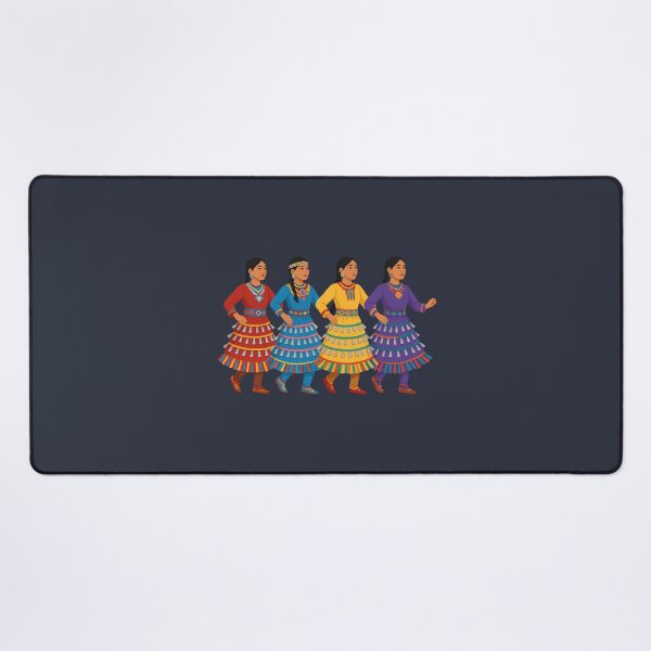Item preview, Four Jingle Dress Dancers – Native American Powwow Regalia Art #2 designed and sold by SalahBlt.