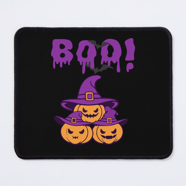 Item preview, 3 pumpkins with sinister smiles and purple hats designed and sold by DżodżoJoy.