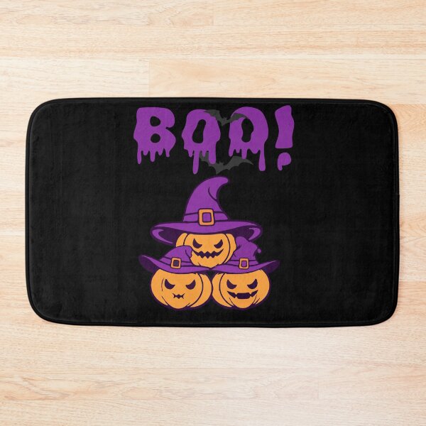 Item preview,  3 pumpkins with sinister smiles and purple hats designed and sold by DżodżoJoy.