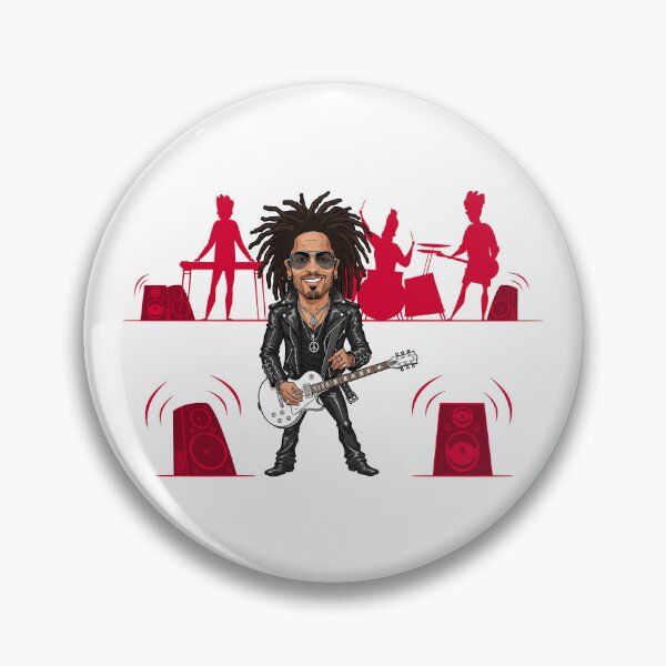 Item preview, Funny caricature of Lenny Kravitz with his band designed and sold by vectorlove.