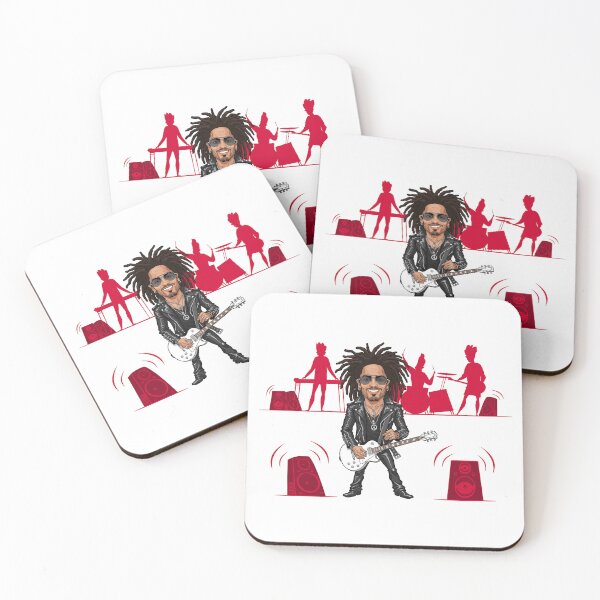 Item preview, Funny caricature of Lenny Kravitz with his band designed and sold by vectorlove.