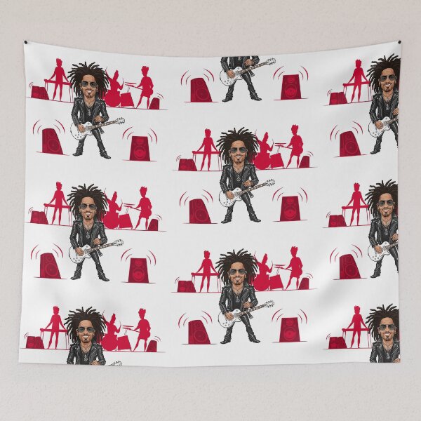 Item preview, Funny caricature of Lenny Kravitz with his band designed and sold by vectorlove.