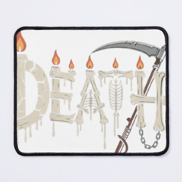 Item preview, "DEATH Illustrated Word Art – Symbolic Gothic Typography for Metal Fans" designed and sold by Fruzbt.