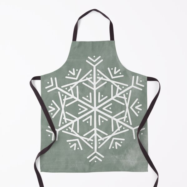 Item preview, Sage Green Christmas Snowflake designed and sold by ArticraftShop.