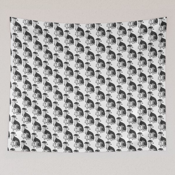 Item preview, Dog - Italian Greyhounds - Black and White designed and sold by Jennifer Stolzer.