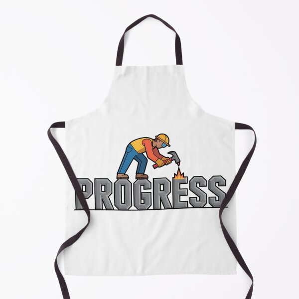 Item preview, Progress Motivational Construction Worker Art designed and sold by CraftStudioCo.