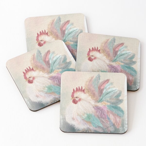 Item preview, ROOSTER IN PASTELS by susan lipschutz designed and sold by shaynart.