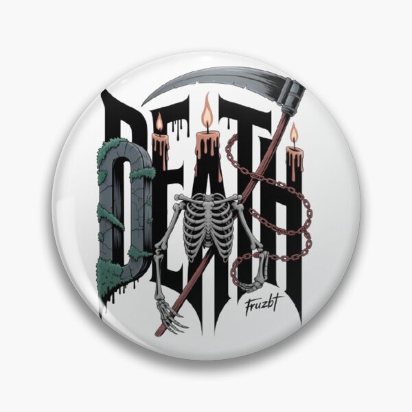 Item preview, "DEATH Gothic Typography – Dark Symbolic Word Art for Metal & Gothic Fans" designed and sold by Fruzbt.