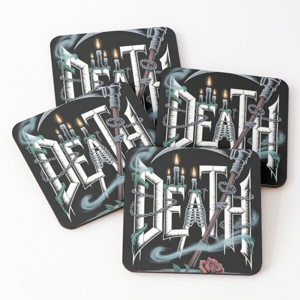 Item preview,  "DEATH Gothic Typography – Dark Symbolic Word Art for Metal & Gothic Fans" designed and sold by Fruzbt.