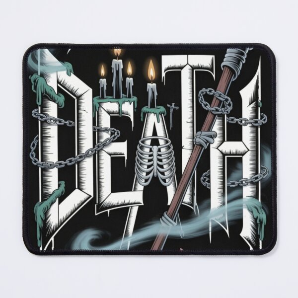 Item preview, "DEATH Gothic Typography – Dark Symbolic Word Art for Metal & Gothic Fans" designed and sold by Fruzbt.
