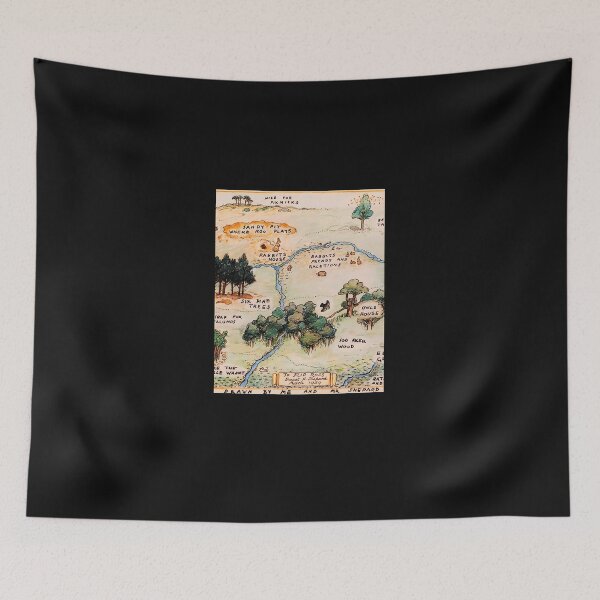 Item preview, Mapa de 100 Acre Wood designed and sold by meylorbrag.