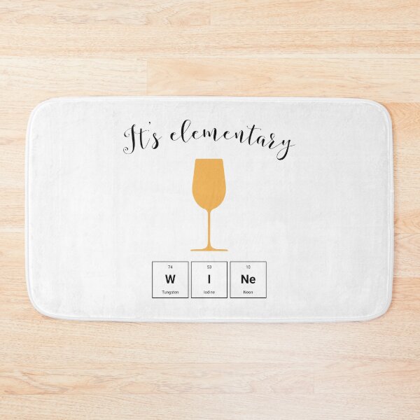 Item preview, Elementary - Wine Spelled With Elements designed and sold by Kvannheim.