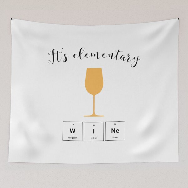 Item preview, Elementary - Wine Spelled With Elements designed and sold by Kvannheim.