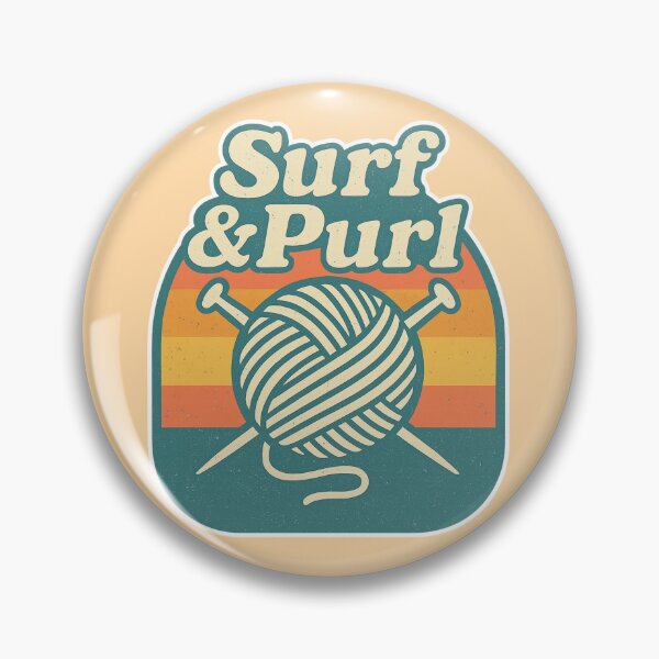 Artikelvorschau, Surf and Purl Retro-Strickdesign entworfen und verkauft von Graphics4X.