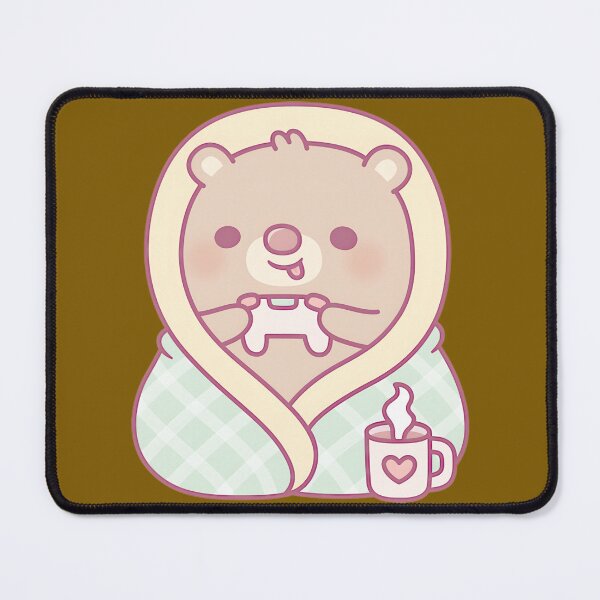 Item preview, Cozy Gaming Bear with Hot Cocoa | PERFECT GIFT FOR YOU AND FRIENDS designed and sold by TianjieLi.