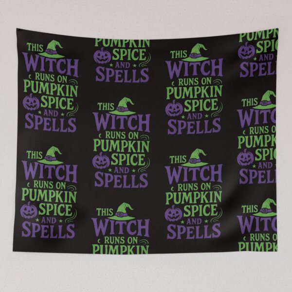 Item preview, This Witch Runs on Pumpkin Spice and Spells GN/PR   designed and sold by CortsideGoods.