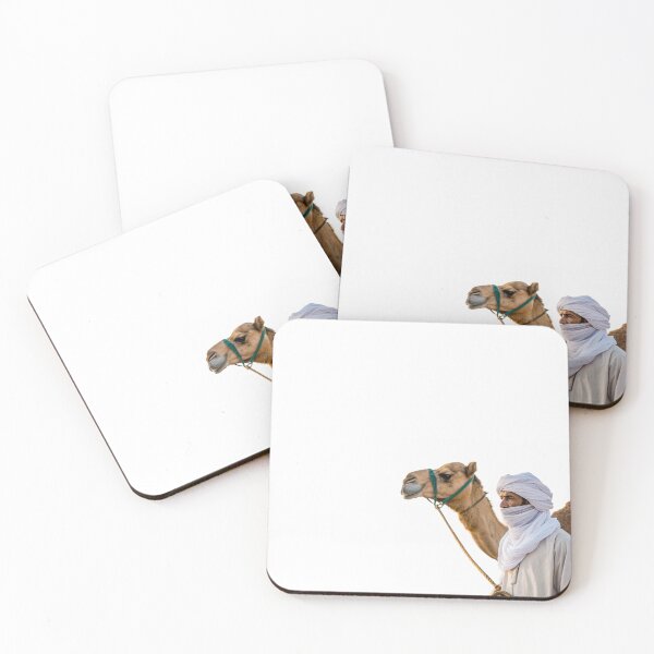 Item preview, Bedouin Man with Camel – Symbol of Arab Desert Life designed and sold by Hana Moon.