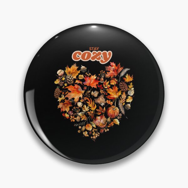 Item preview, Autumn Heart Watercolor | Cozy Fall Hygge Illustration with Leaves & Pumpkins designed and sold by Ela-graphicwiz.