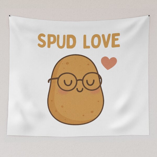 Item preview, Spud Love – Cute Funny Potato Cartoon Design designed and sold by jelonkaa.