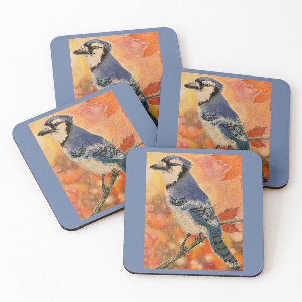 Artikelvorschau, Blauhäher in Buntstift entworfen und verkauft von BirdsandMoreArt.