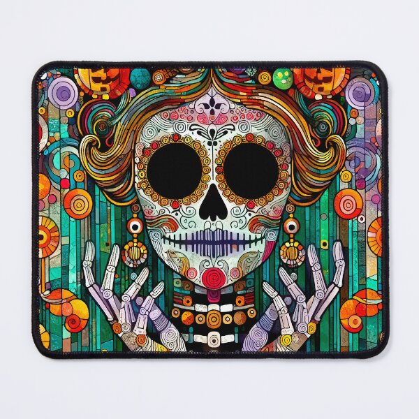 Item preview, Colorful Catrina Illustration - Vibrant Day of the Dead Art designed and sold by  Ojo de Lilith.