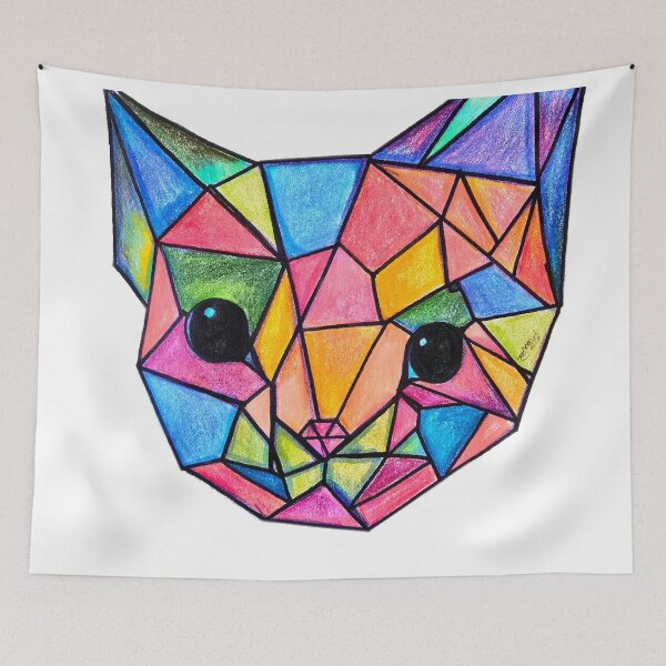 Item preview, Colorful Cat Face designed and sold by CanDo20.
