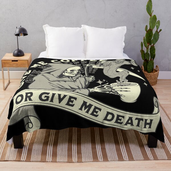 Item preview, Give Me Coffee or Give Me Death – Grim Reaper Macabre designed and sold by NoodlesDoodlez.